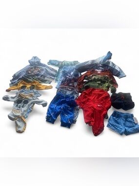 Bundle of 22 pieces baby boy summer spring pants short size 0-6 months